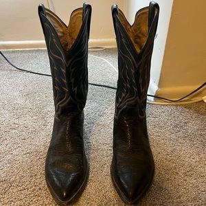 VINTAGE TONY LAMA LEATHER COWBOY BOOTS SIZE 9/10